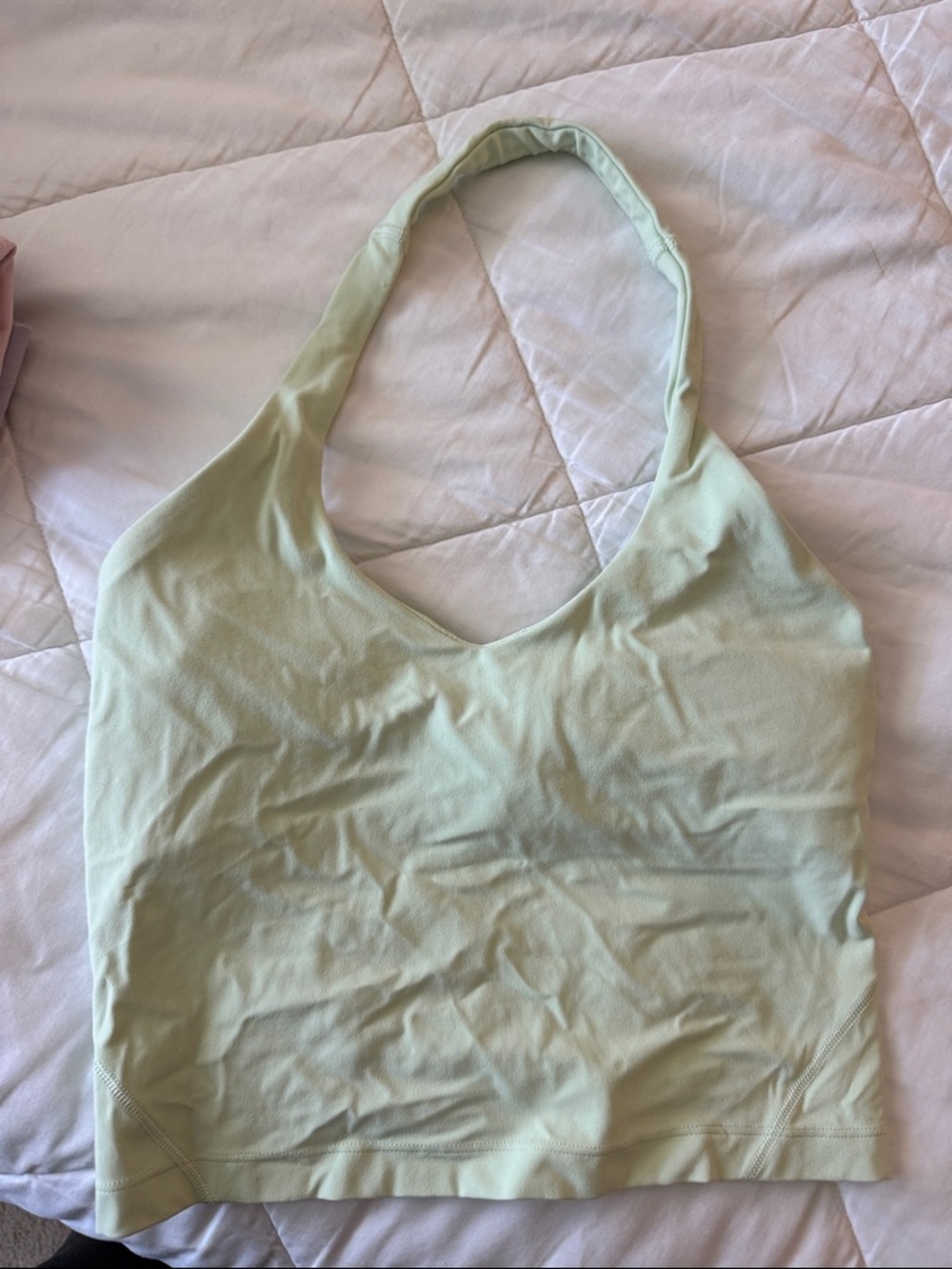 Light Mint Green Halter Tank Top